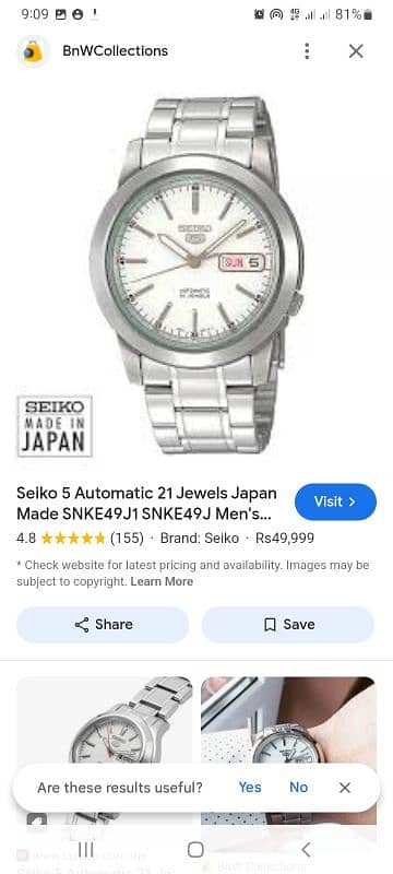 Seiko 5 Automatic Watch 1