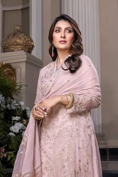 CHIFFON Suit With MALAI Trouser 3 piece suit