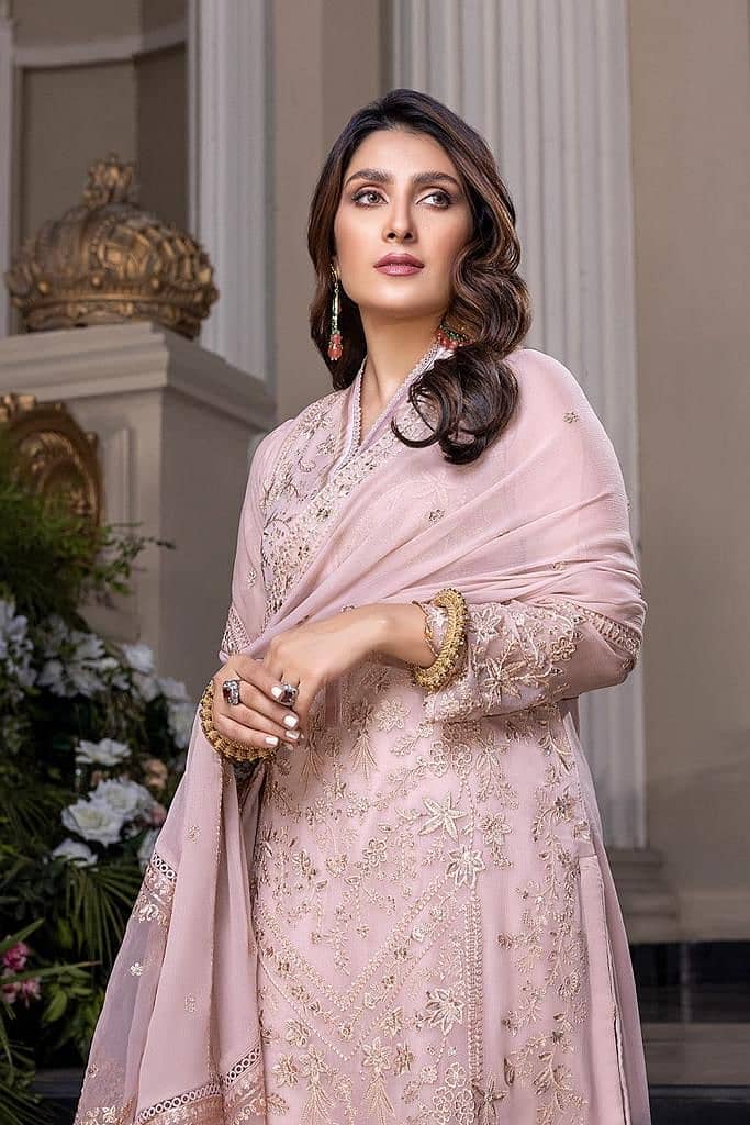 CHIFFON Suit With MALAI Trouser 3 piece suit 0