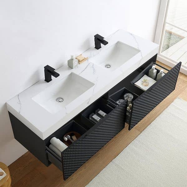 Premium Quality Bathroom/ Double basin bathroom vanity 2