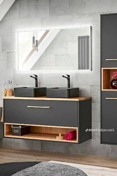 Premium Quality Bathroom/ Double basin bathroom vanity 7