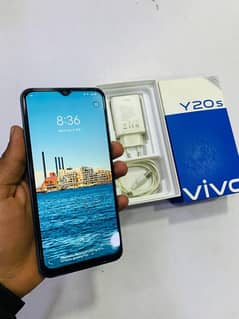 vivo y20s 4/128gb with box charger