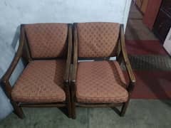 4 wooden chairs