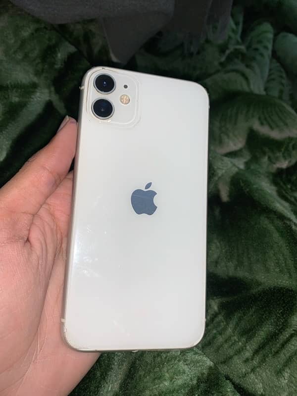 I phone 11 white colour 10/10 condition non pta 3