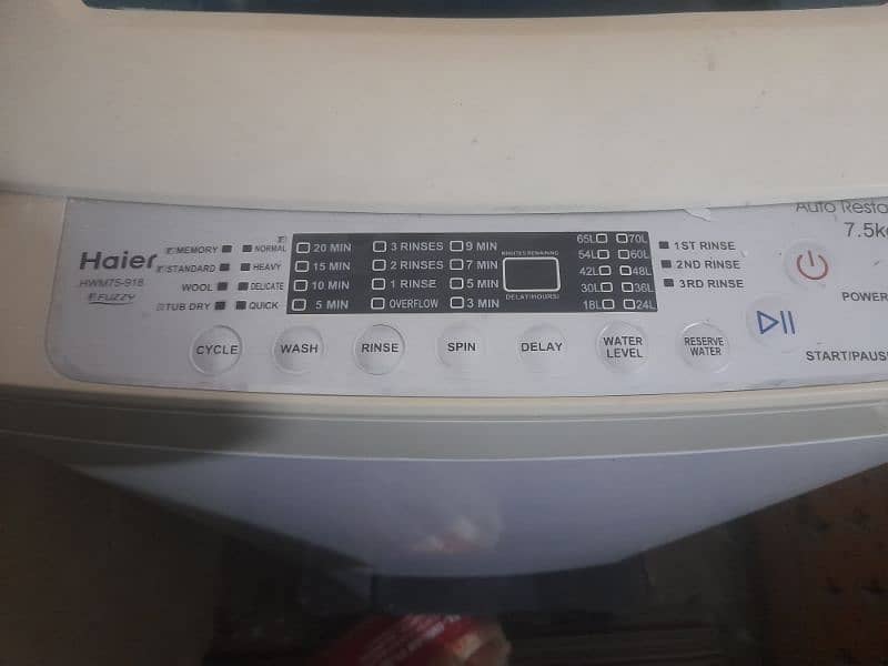 Wahing Machine Haier automatic 7.5 kg 4