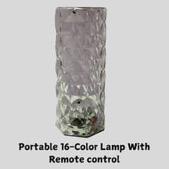 Portable 16-Color LED Lamp with Remote Control | Touch of Versatility