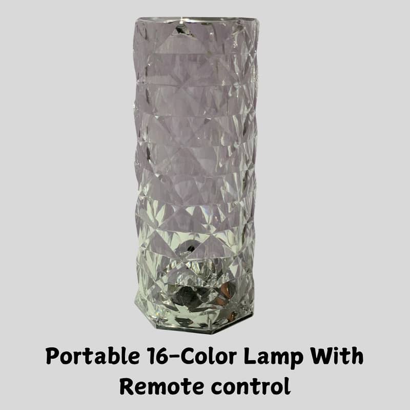 Portable 16-Color LED Lamp with Remote Control | Touch of Versatility 0