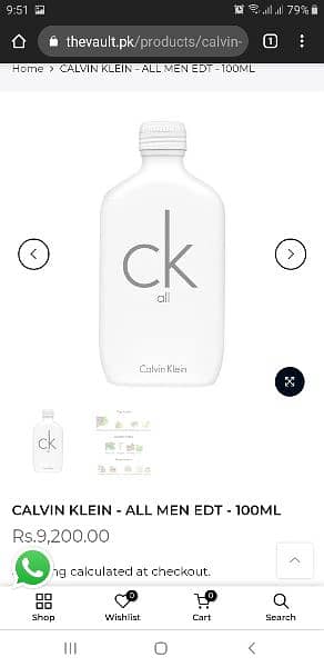 Calvin  Klein All 100ml  Perfume new recently reas gift 3