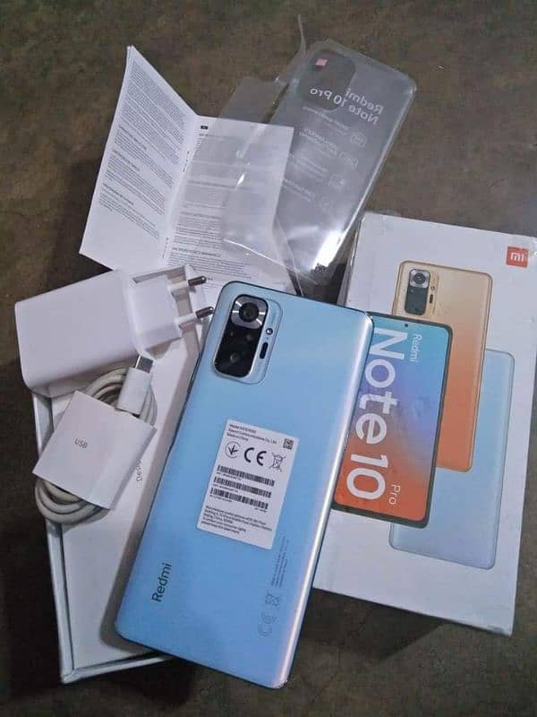 redmi Note 10 Pro 8GB RAM 128 GB ROM WhatsApp number 03356815902 0