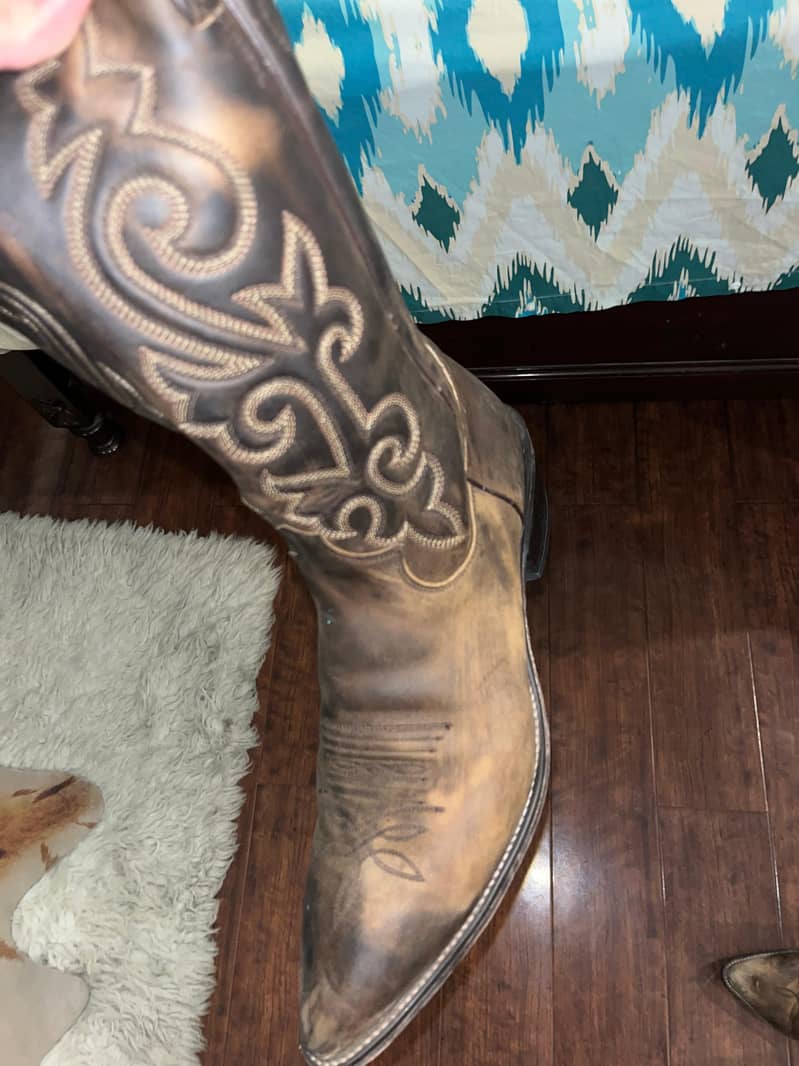 Cowboy leather boots(texans) / made in mexico (size 9) 1