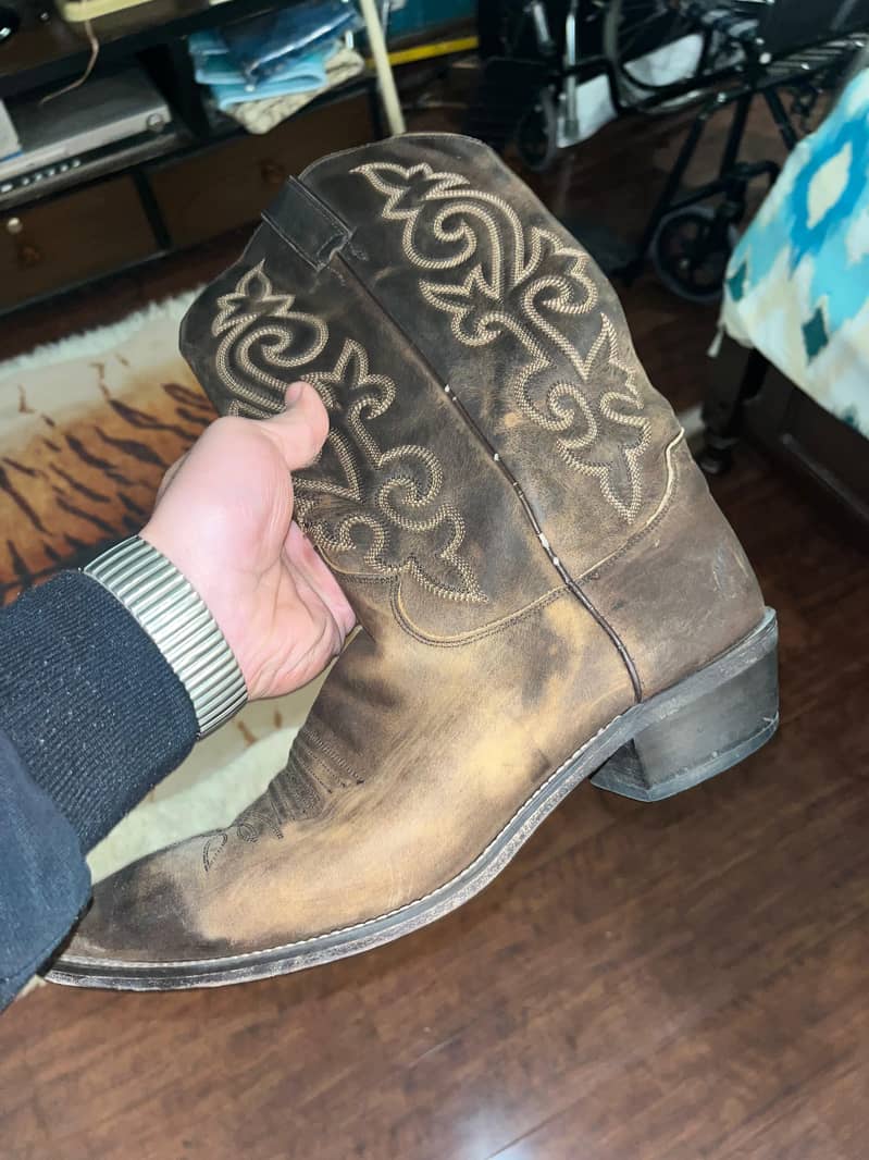 Cowboy leather boots(texans) / made in mexico (size 9) 2