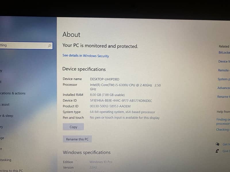 HP Core i5 6th Generation Laptop 1
