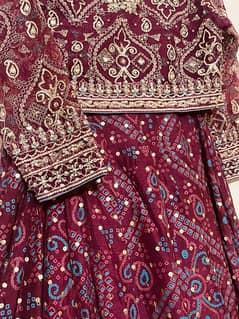 floor length lehnga from batik