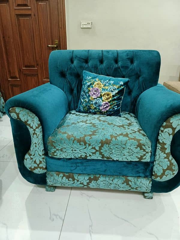 9 seater sofa set with curtain 1