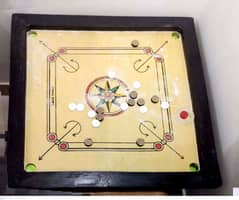 36 inch Carrom Board with Striker, Queen & 2 colour coins.