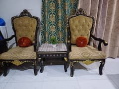 Bedroom Chairs with Coffee Table