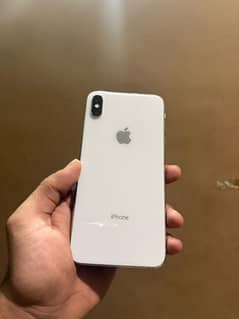 iphone Xsmax white single approved 64gb with box