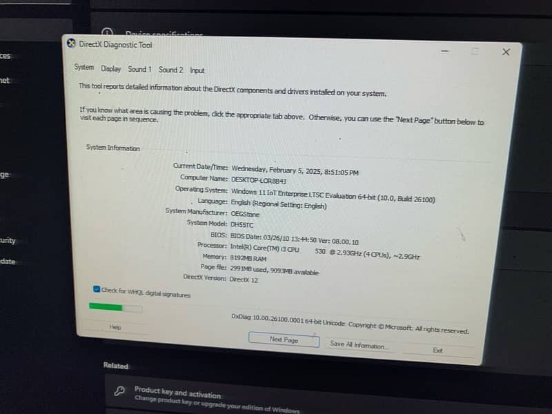 Dell stone i3 @2.93 GHZ 12