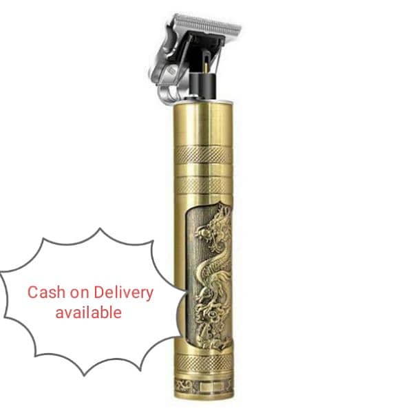 Premium Rechargeable Golden Hair Trimmer for Unisex and Easy-to-Clean 4