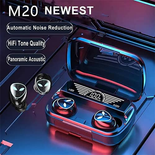 M20 Earbuds V5.3 Wireless Bluetooth and Charging Power-Bank IPX7 0