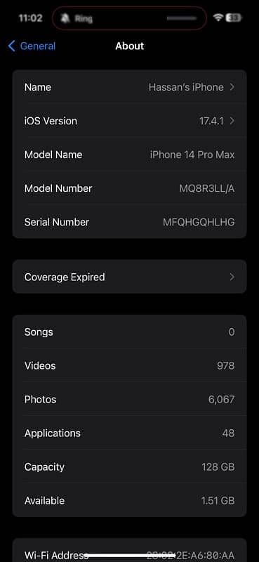 Iphone 14 pro max [LLA] 8