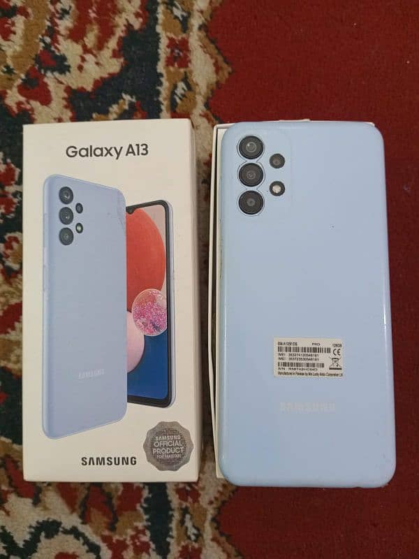 Samsung A13 4GB Ram 128 GB Rom Blue Color 0