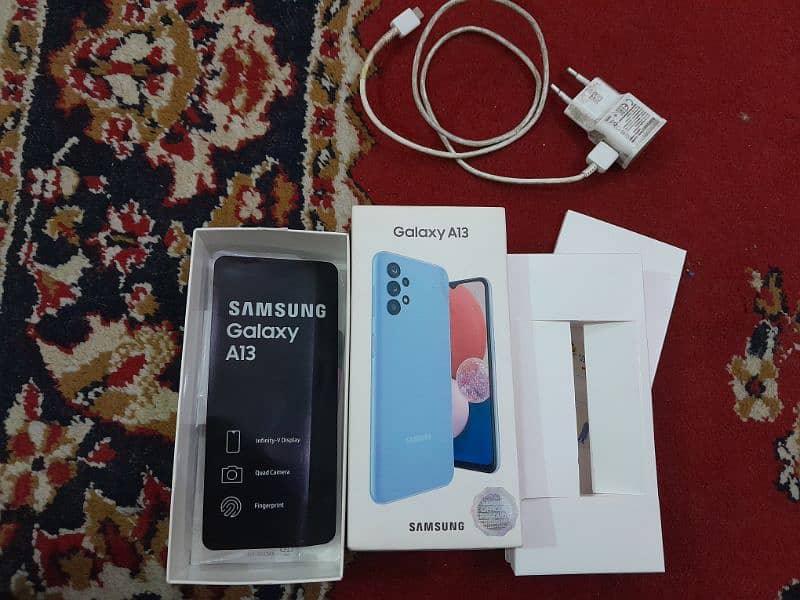 Samsung A13 4GB Ram 128 GB Rom Blue Color 9