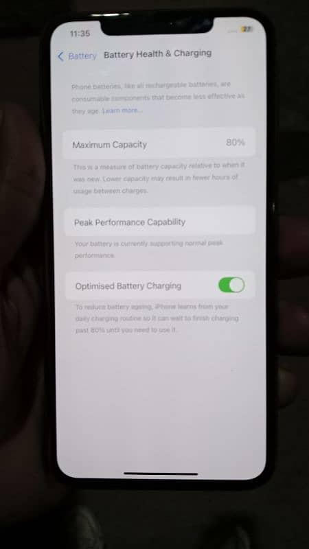 iphone xsmax factori unlock battery healt80 colour golden 256gb 5