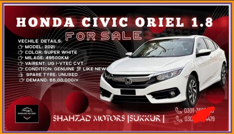 Honda Civic UG Oriel 2021 0