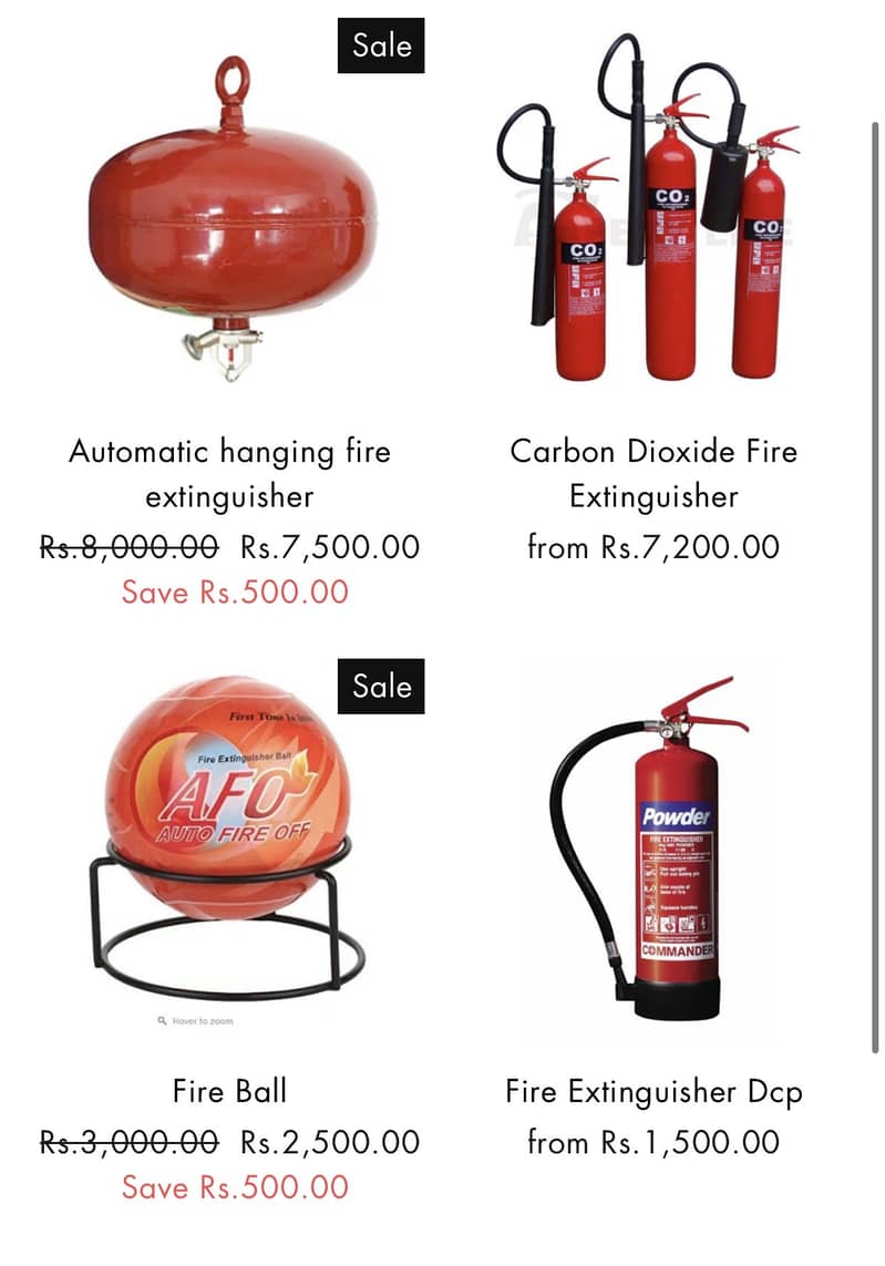 FIRE EXTINGUISHERS DCP, CO2, POWDER TROLLEY & EQUIPMENTS 11