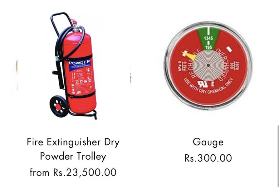 FIRE EXTINGUISHERS DCP, CO2, POWDER TROLLEY & EQUIPMENTS 12