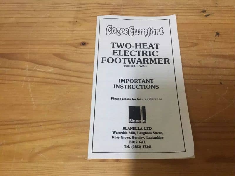 Vintage Cozy Comfort Foot Warmer 2