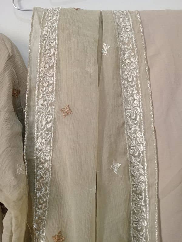 Fully embroidered Front and Back stitched 3 piece 5