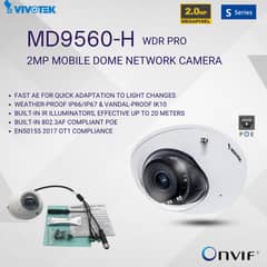 Vivotek - 2mp Network Dome CCTV IP Camera MD-9560-H