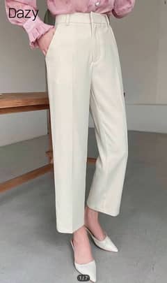 SHEIN WHITE FORMAL PANTS