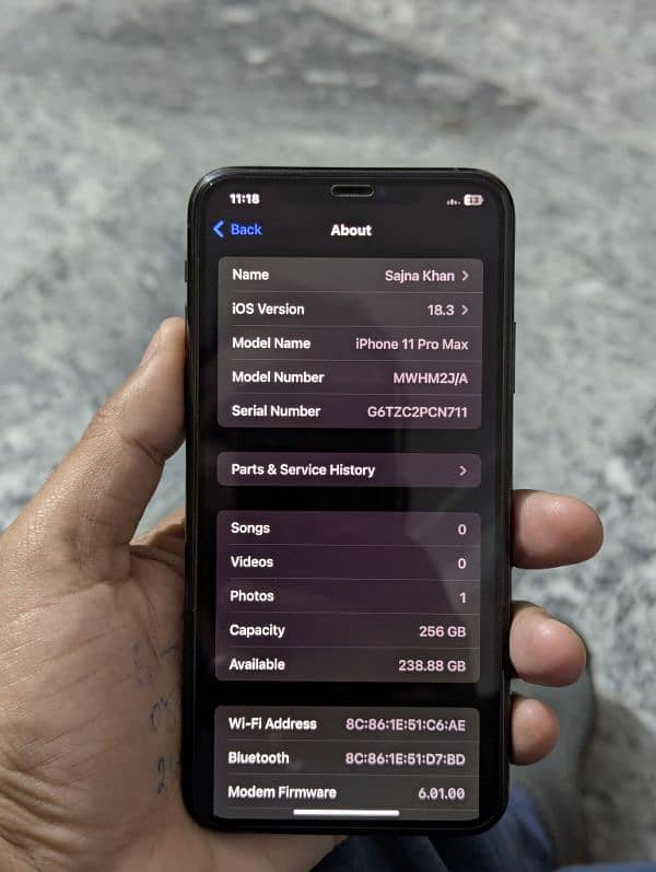 iPhone 11 Pro Max 256 GB PTA Approved 4