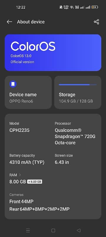 OPPO Reno 6 with BOX 5