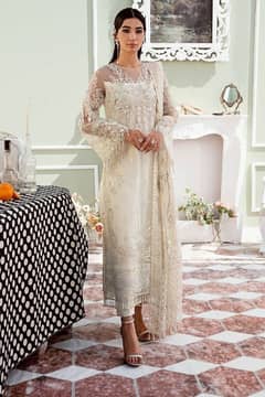 pure chiffon heavy Embroidered suite