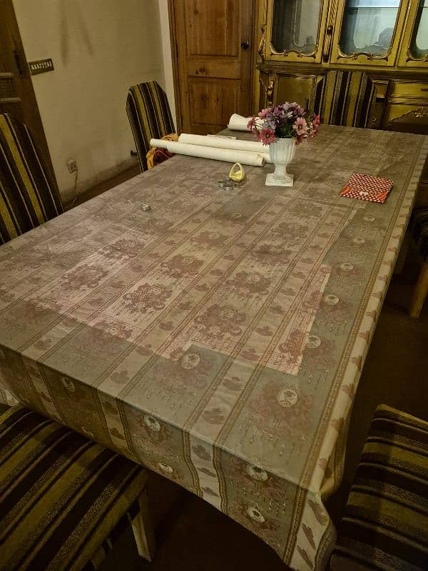 Bumper offer. . . dining table with 8 chairs for urgent sale 2