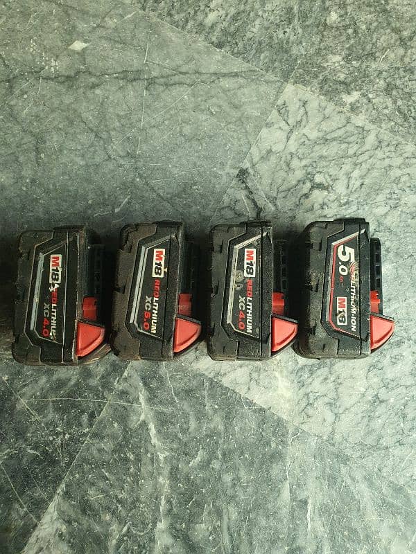 Milwaukee M18 Batteries 0