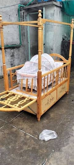 baby cot and swingers