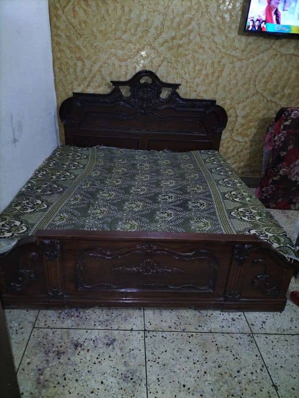 wooden king size bed chiniyoti pure 1