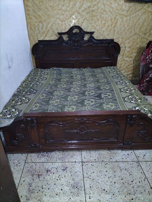 wooden king size bed chiniyoti pure 2