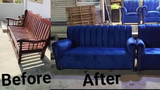 Sofa Set Poshis, convert into new Poshis