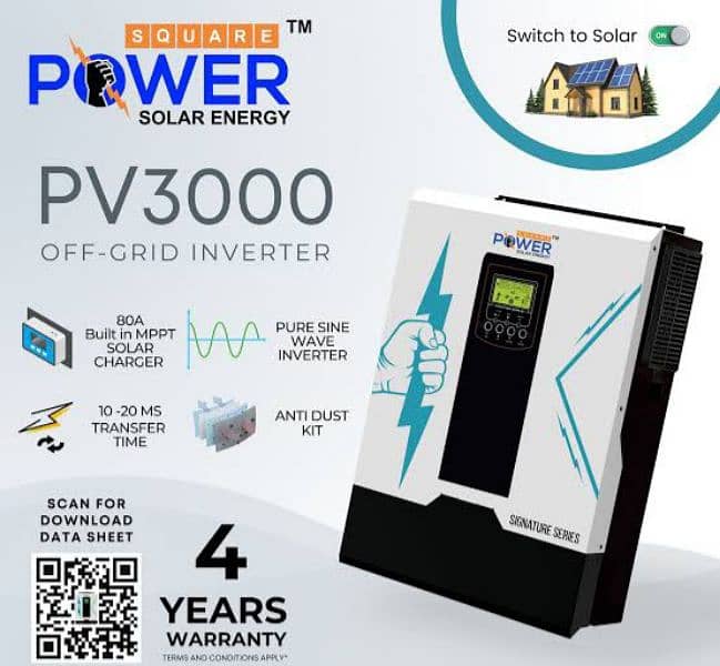 PowerSquare Hybrid Inverter 3kw, 4kw, 6kw, 8kw,  11kw, IP21, IP65 2