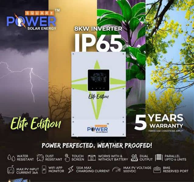 PowerSquare Hybrid Inverter 3kw, 4kw, 6kw, 8kw,  11kw, IP21, IP65 4