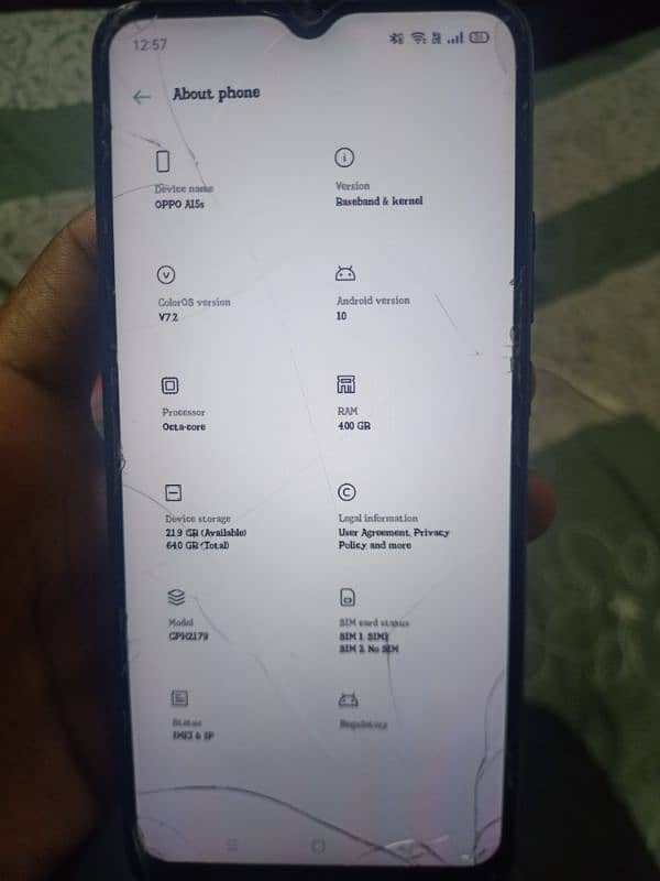 Oppo F15 Display fingerprint 5