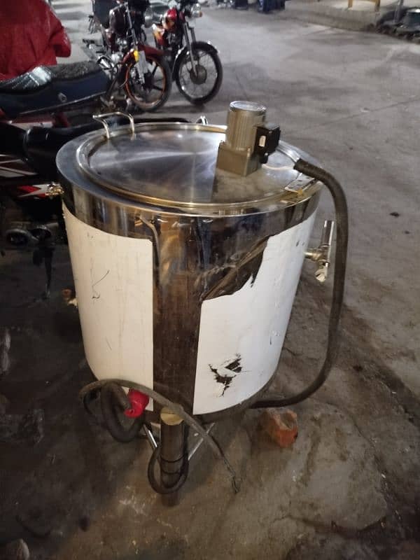 Electric heater double jacket mixer tank steel body imported 1