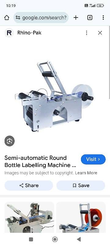 labeling machine imported table top model for round bottle 1