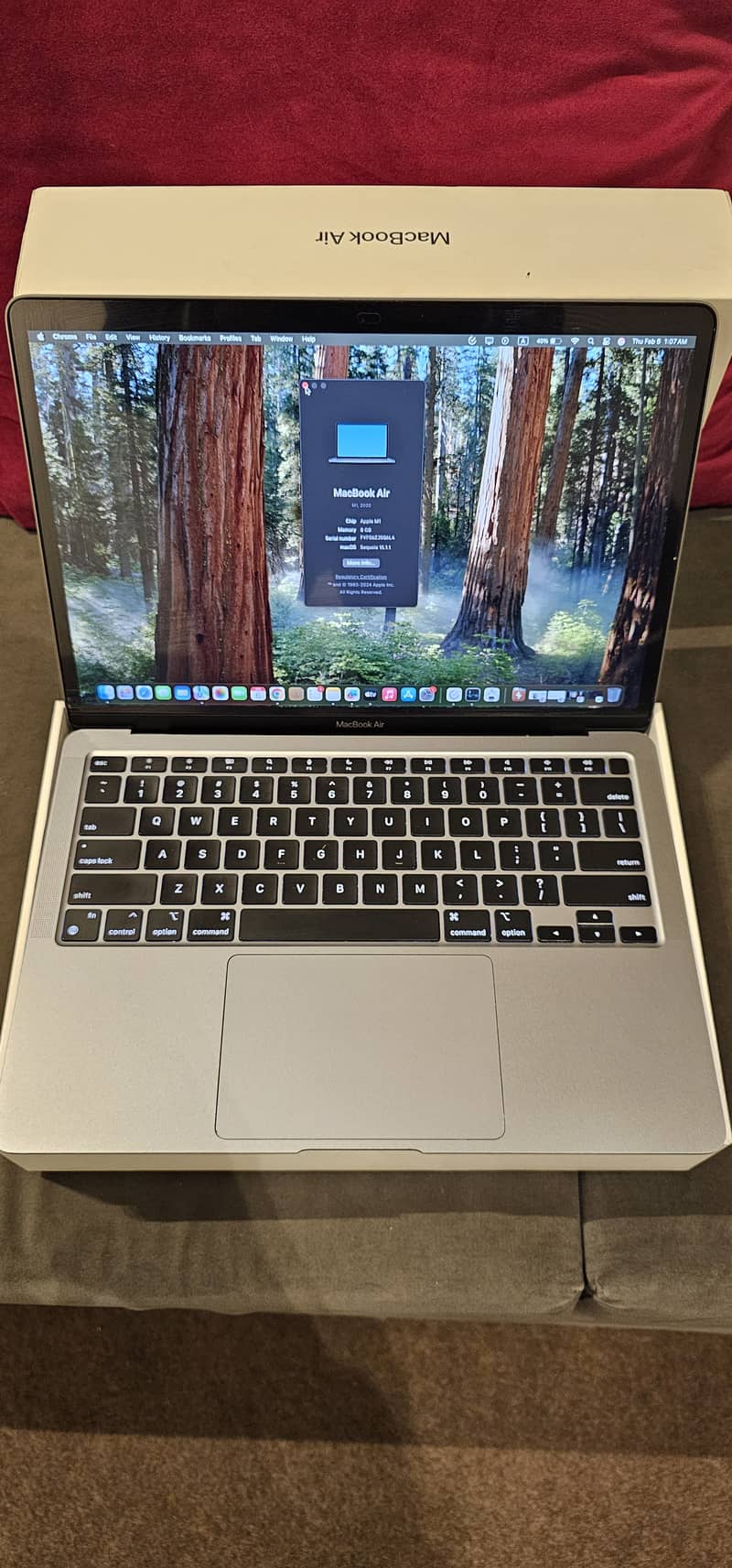 MacBook Air M1 / 8GB 256GB / 13” 0